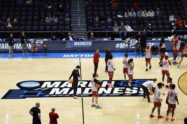 NC State Wolfpack practicing ahead of the First Four - 
Source: Imagn