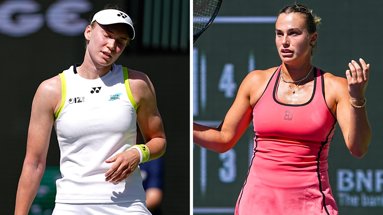 Elena Rybakina (L) and Aryna Sabalenka - Indian Wells - Source: Imagn