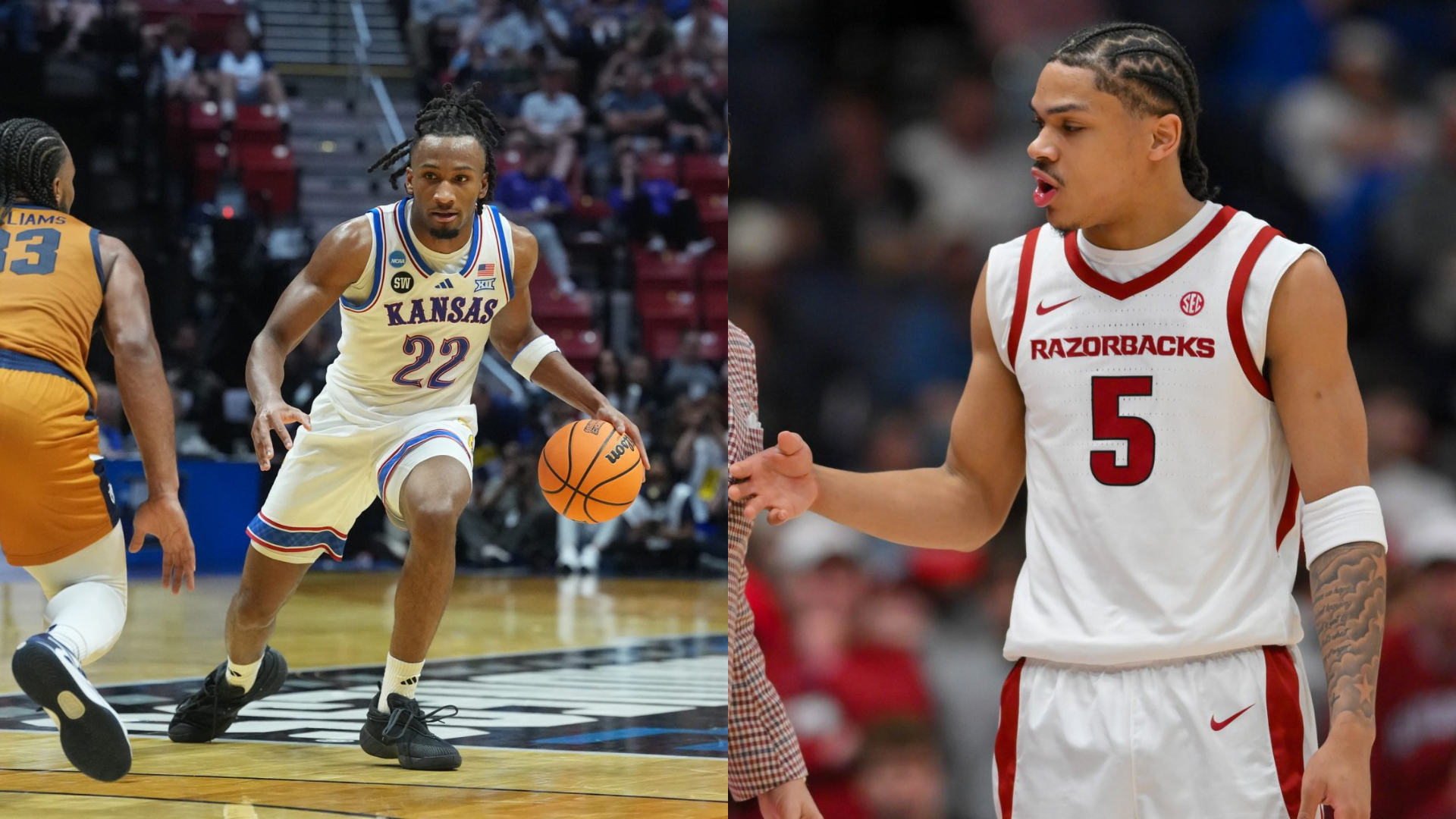 Darius Acuff Jr. and Darryn Peterson. - Source: Imagn