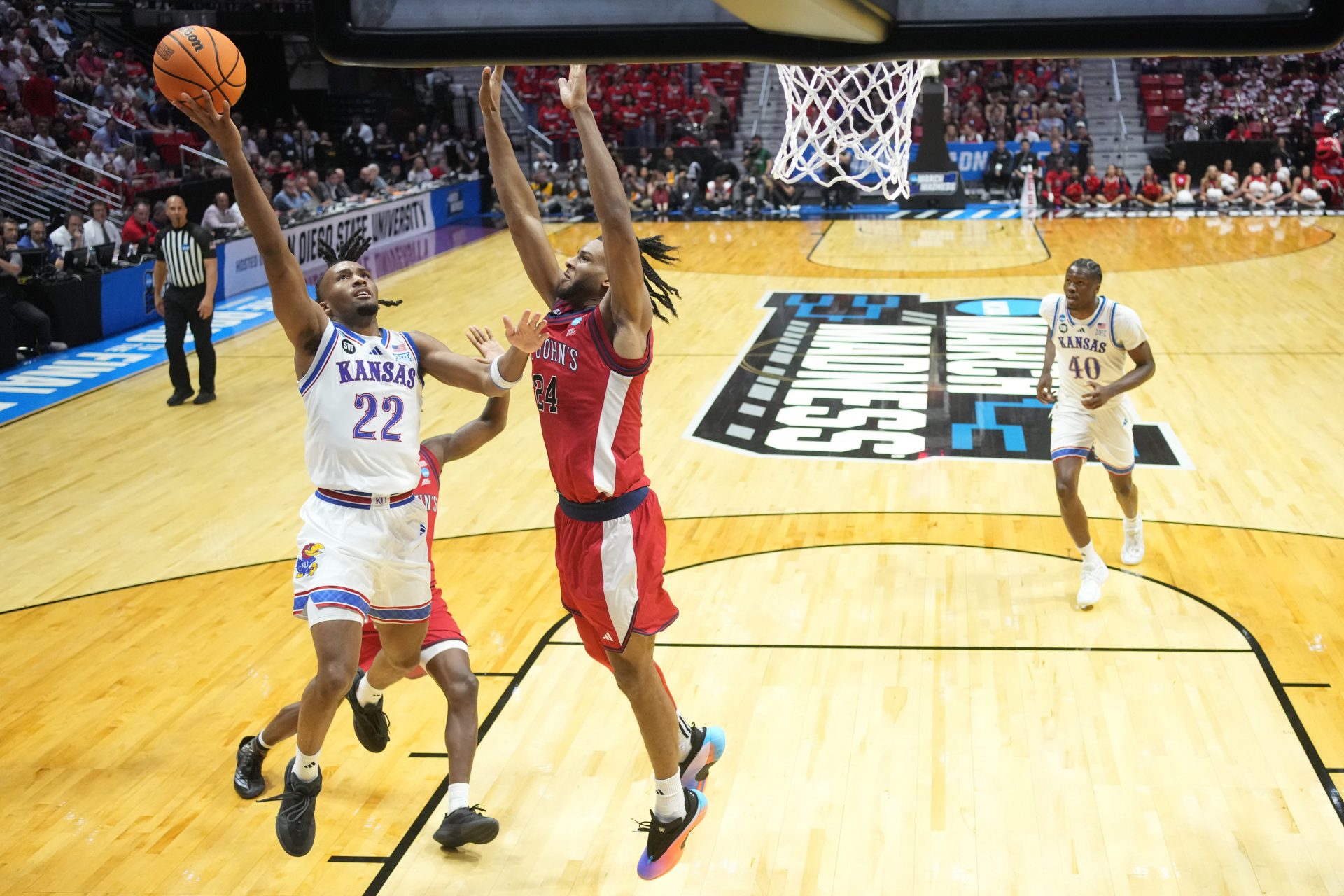 St. John's vs Kansas - Source- Imagn