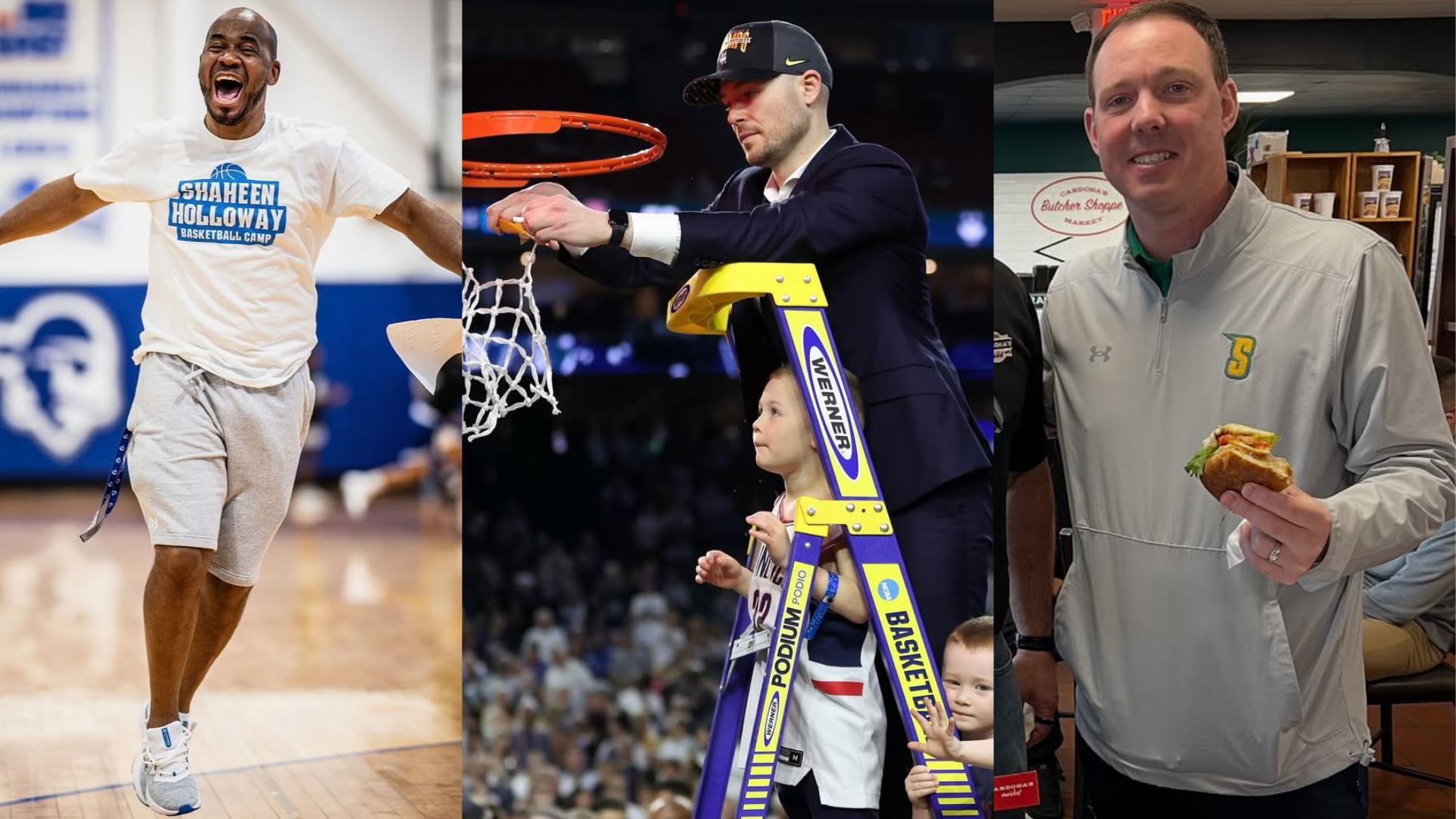 Luke Murray, Gerry McNamara, Shaheen Holloway. - Images via Instagram/@coachsha10_, Instagram/@gerrymcnamara31, and Instagram/@coachlukemurray