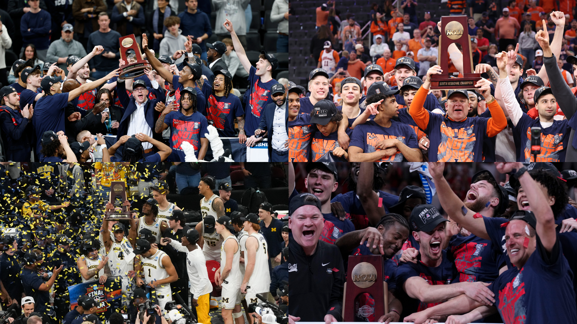 UConn Huskies, Illinois Fighting Illini, Michigan Wolverines, Arizona Wildcats - Source: Imagn