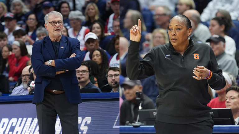 Geno Auriemma, Felisha Legette-Jack - Source: Imagn