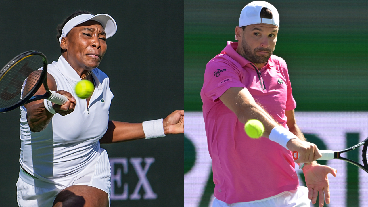 Venus Williams (L) and Grigor Dimitrov (R), Source: IMAGN