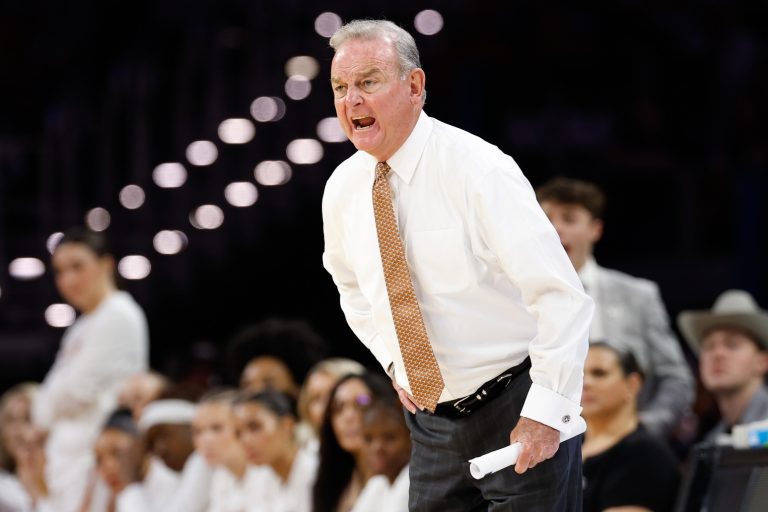 Vic Schaefer - Texas vs. Michigan - Source: Imagn.