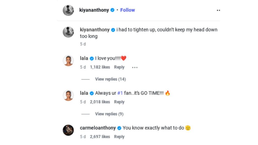 Source: Image via Instagram/@kiyananthony