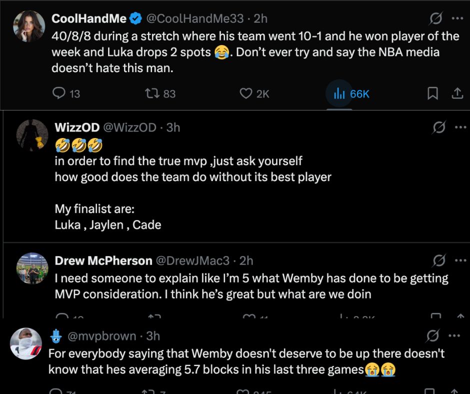 &ldquo;Wemby PR Is Exactly Why NBA Is Falling Off&rdquo;: Fans Astonished as Victor Wembanyama Overtakes Luka Doncic and SGA in MVP Rankings Days After Massive Pitch