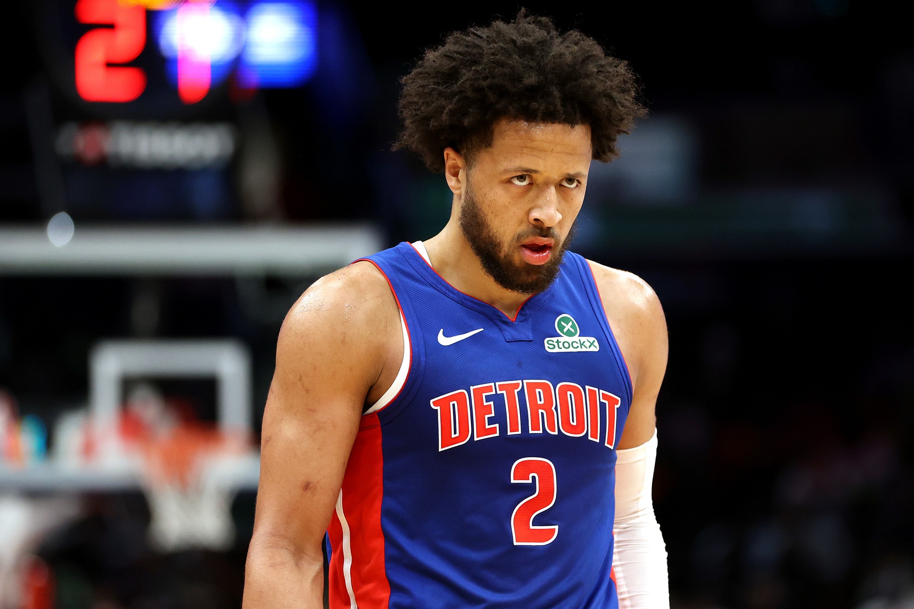 District of Columbia, USA; Detroit Pistons guard Cade Cunningham (2) looks on during the first half against the Washington Wizards at Capital One Arena - Source: Imagn Images