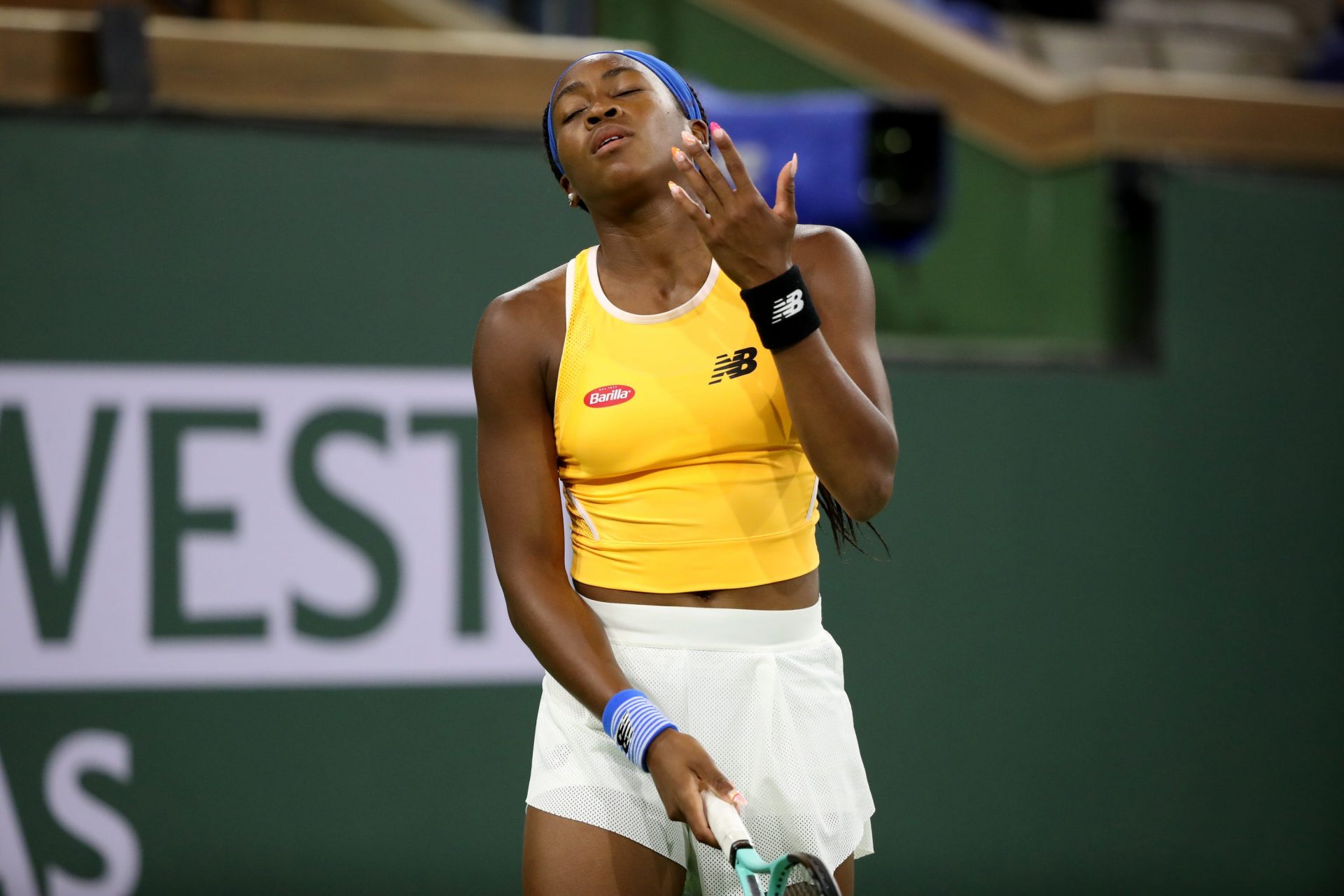 Coco Gauff' - Bnp Paribas Open Simone Halep Vs Coco Gauff - Indian Wells - Source: Imagn
