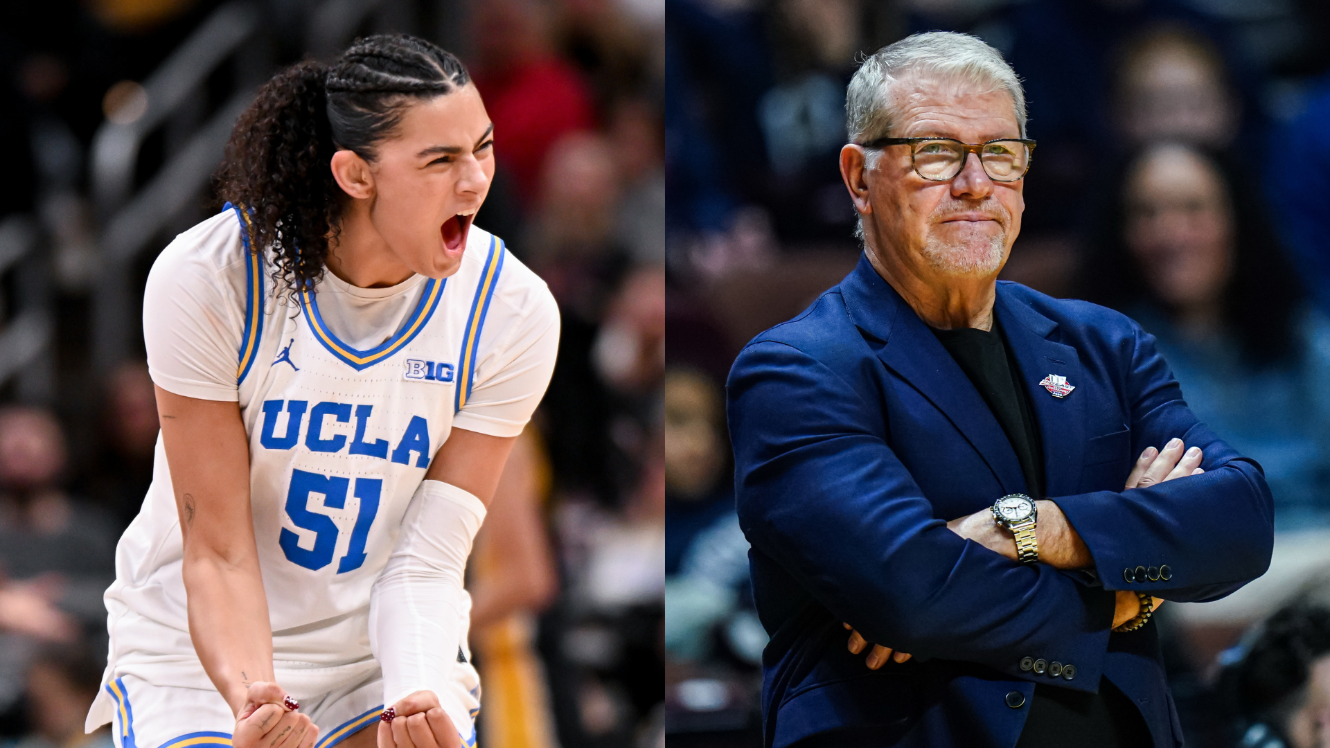 Lauren Betts, Geno Auriemma.
Source: Imagn Images