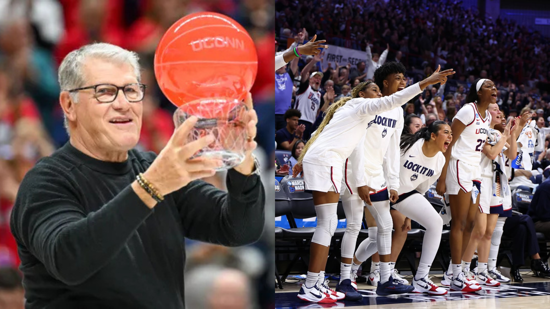 Geno Auriemma and UConn Huskies. - Source: Imagn, Image via Instagram/@uconnwbb