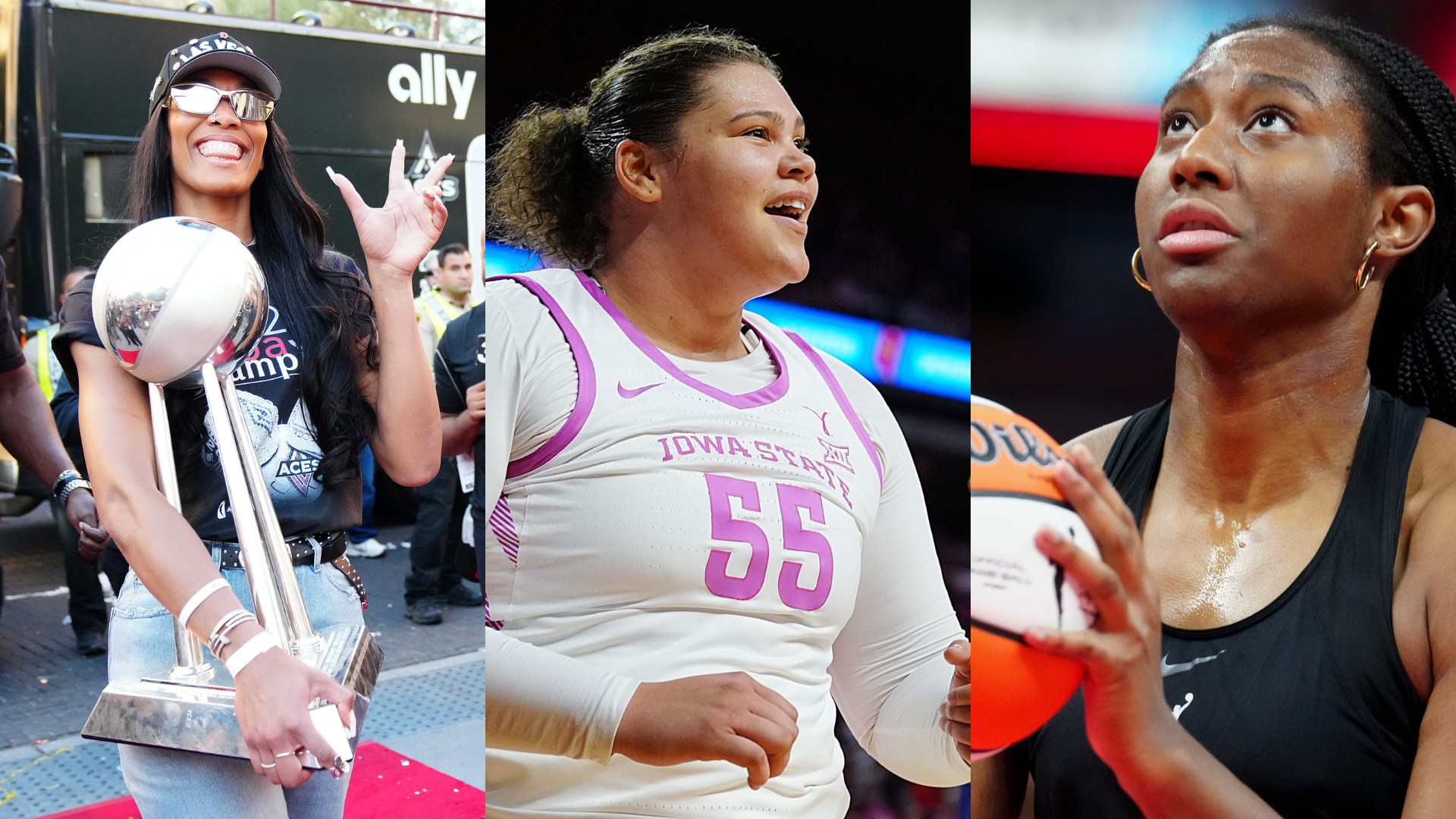 A'ja Wilson, Audi Crooks, Aliyah Boston - Source: Imagn