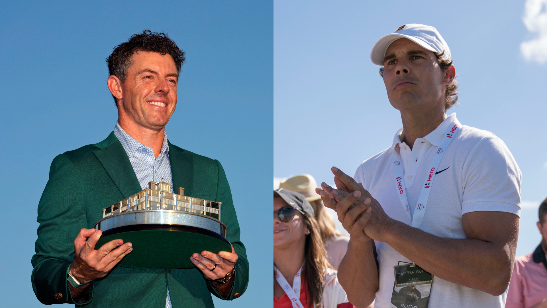 Rory McIlroy (L) and Rafael Nadal | Source: Imagn