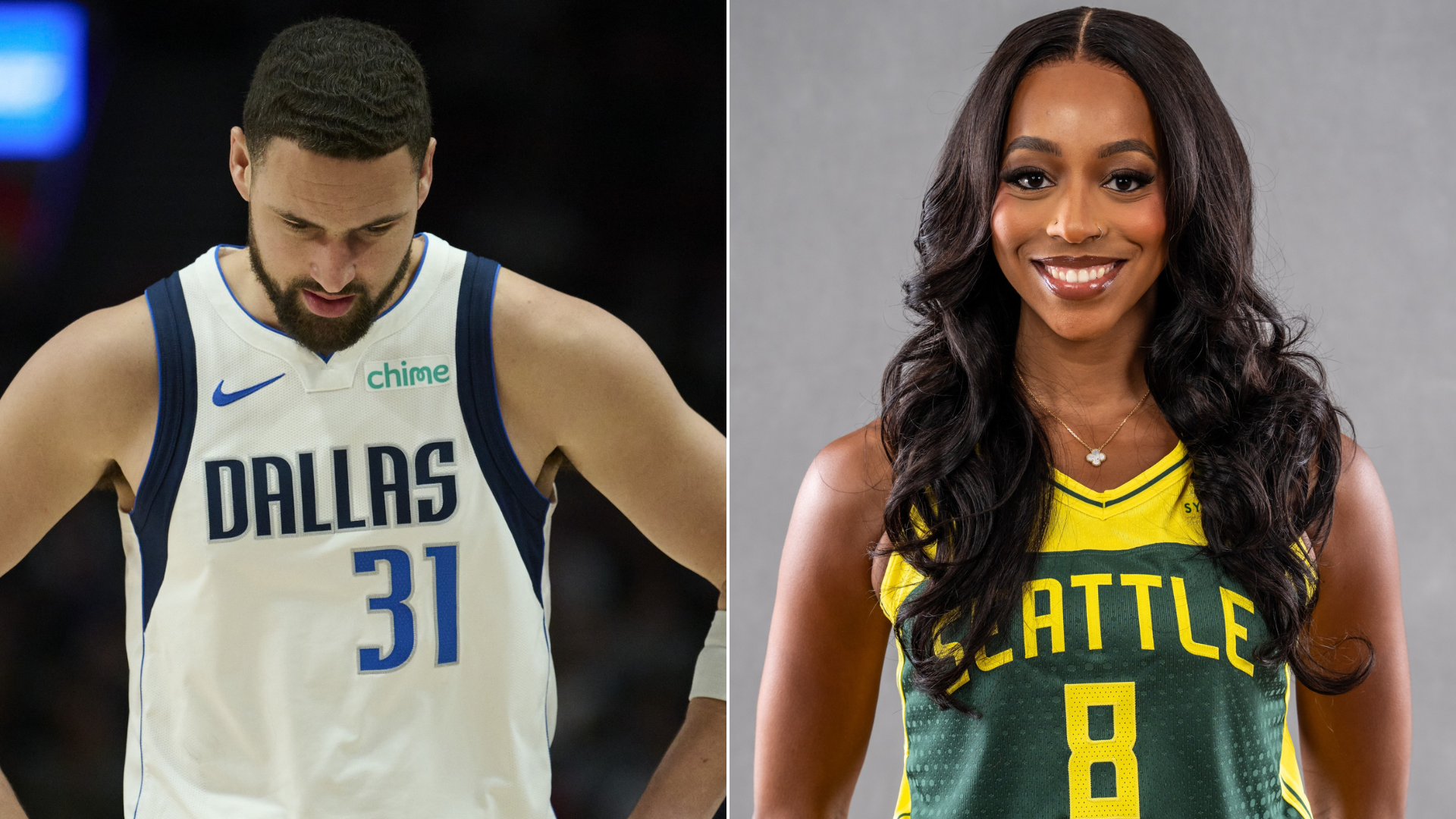 Lexie Brown and Klay Thompson - Source: Imagn