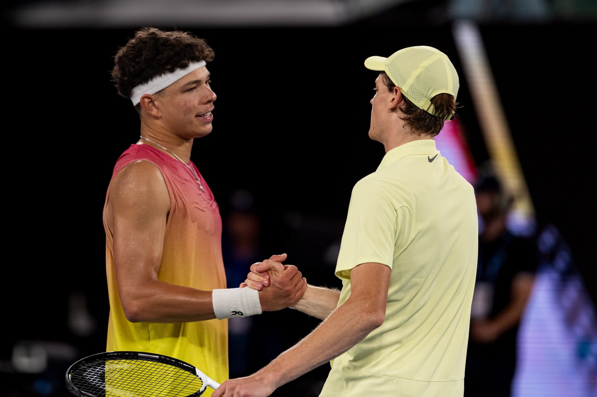 Ben Shelton and Jannik Sinner - 2025 Australian Open | Source: Imagn
