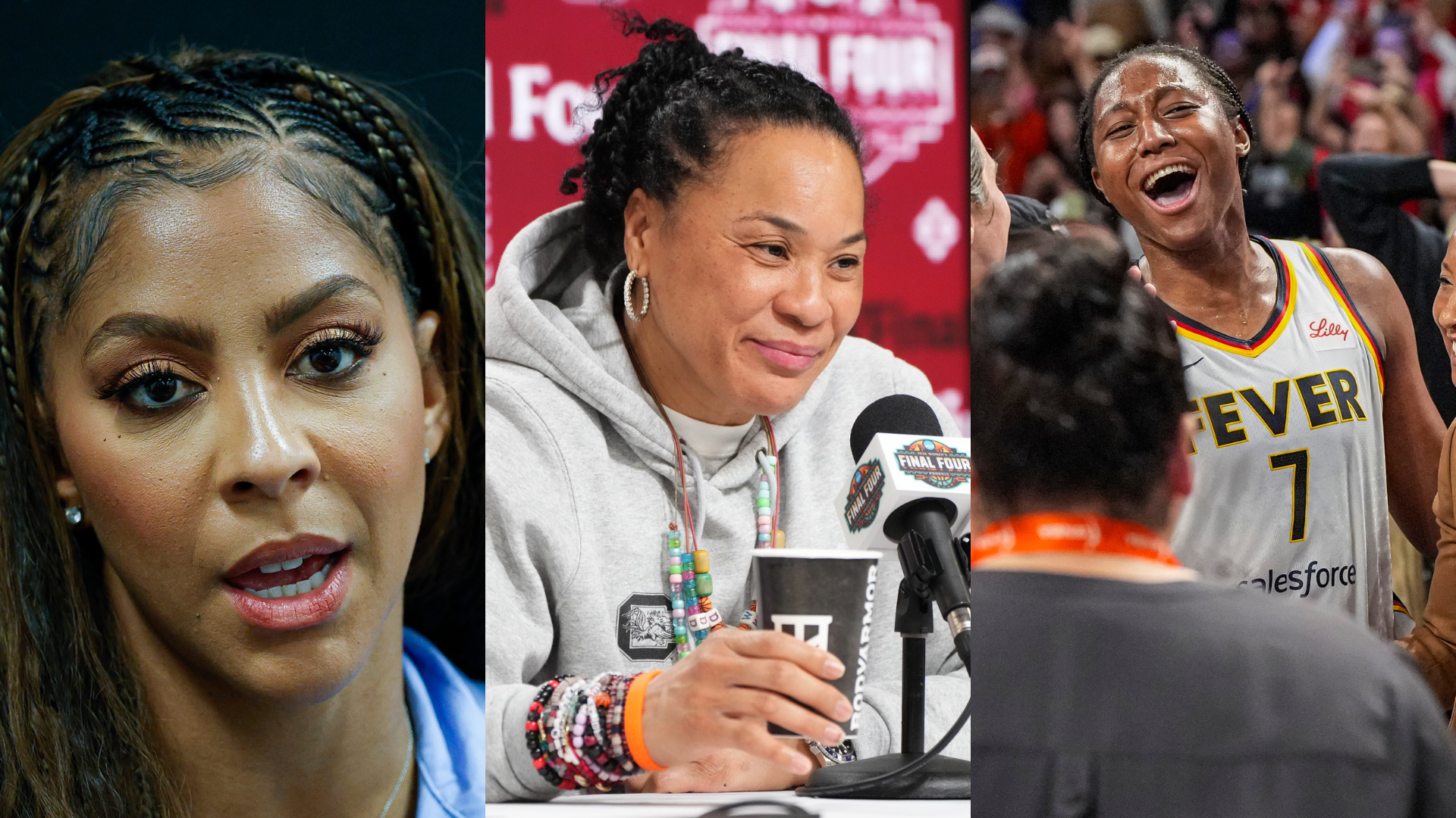 Candace Parker, Dawn Staley, Aliyah Boston - Source: Imagn
