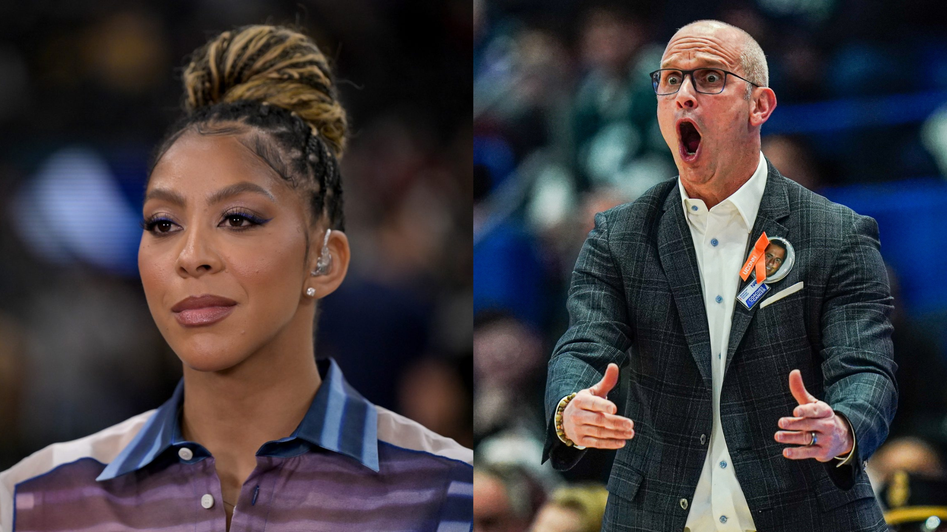 Candace Parker and Dan Hurley. - Source: Imagn