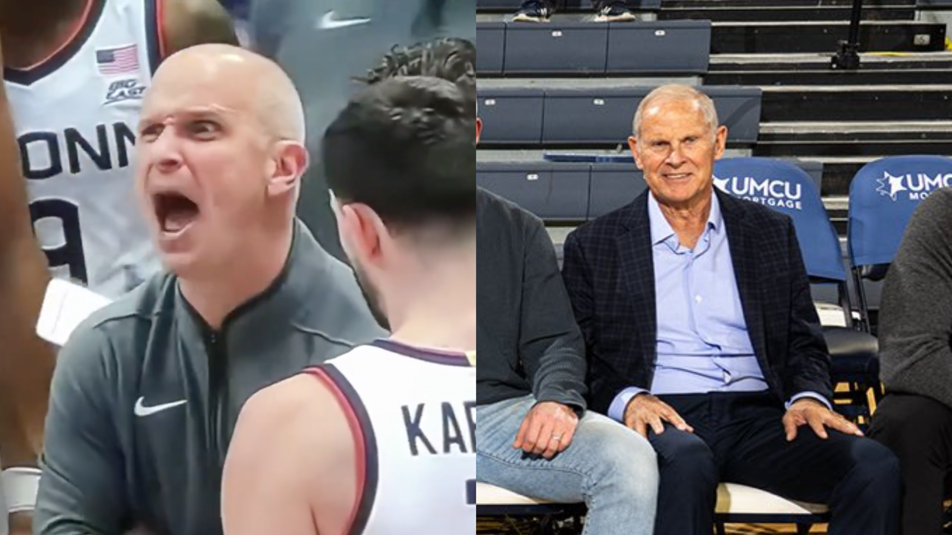 Dan Hurley and John Beilein. - Source: Imagn, Image via @JohnBeilein on X/Twitter