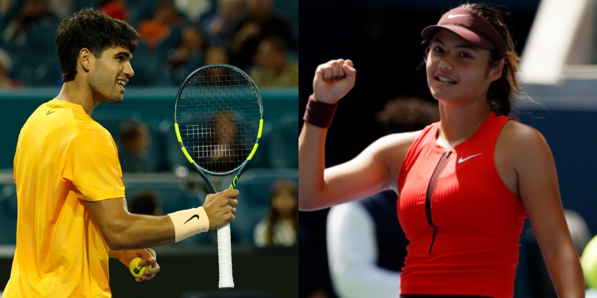 Carlos Alcaraz and Emma Raducanu - Source: Imagn images