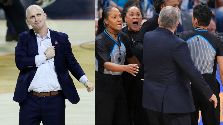 Dan Hurley, Geno Auriemma, Dawn Staley.
Source: Imagn Images