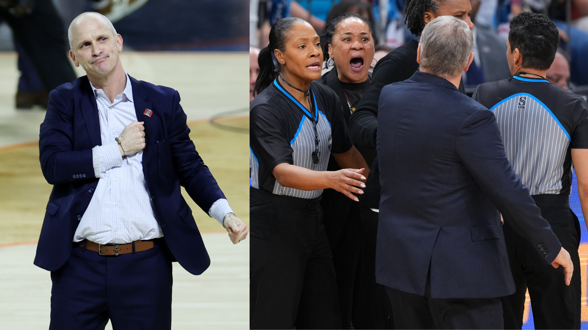 Dan Hurley, Geno Auriemma, Dawn Staley.
Source: Imagn Images