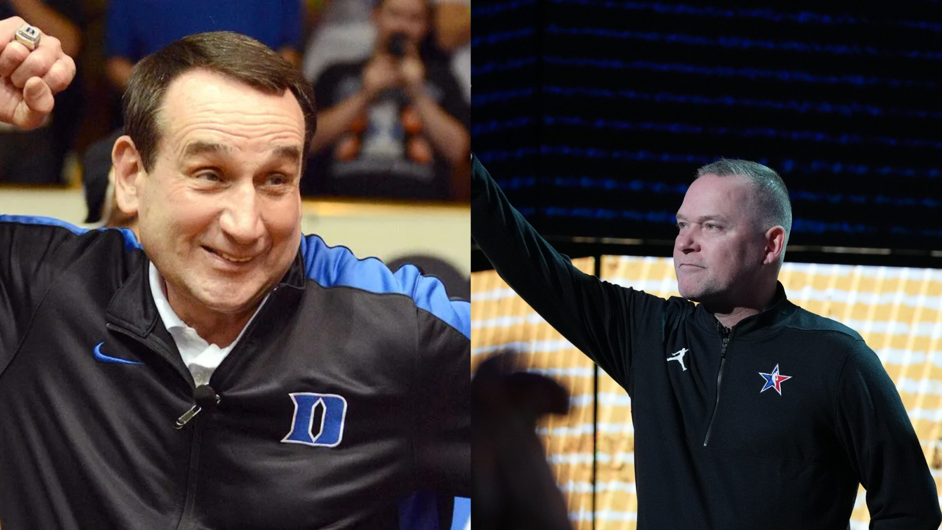Mike Krzyzewski and Mike Malone. - Source: Imagn