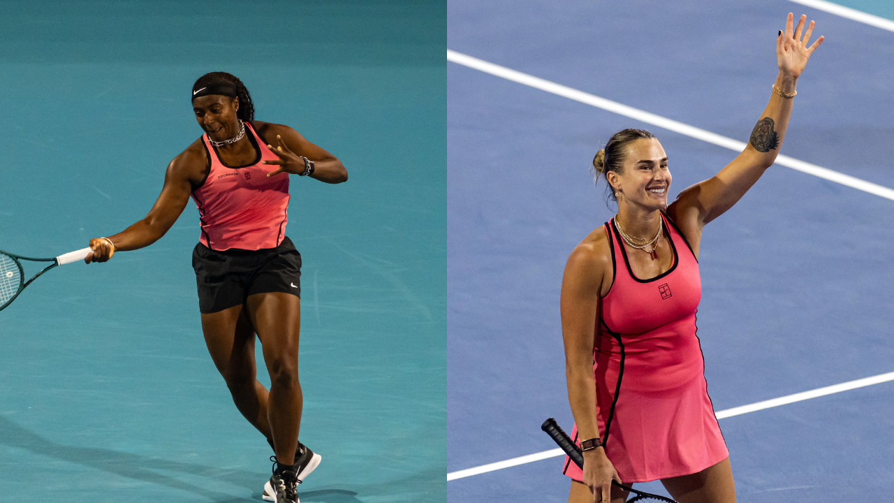 Hailey Baptiste and Aryna Sabalenka. Source: IMAGN