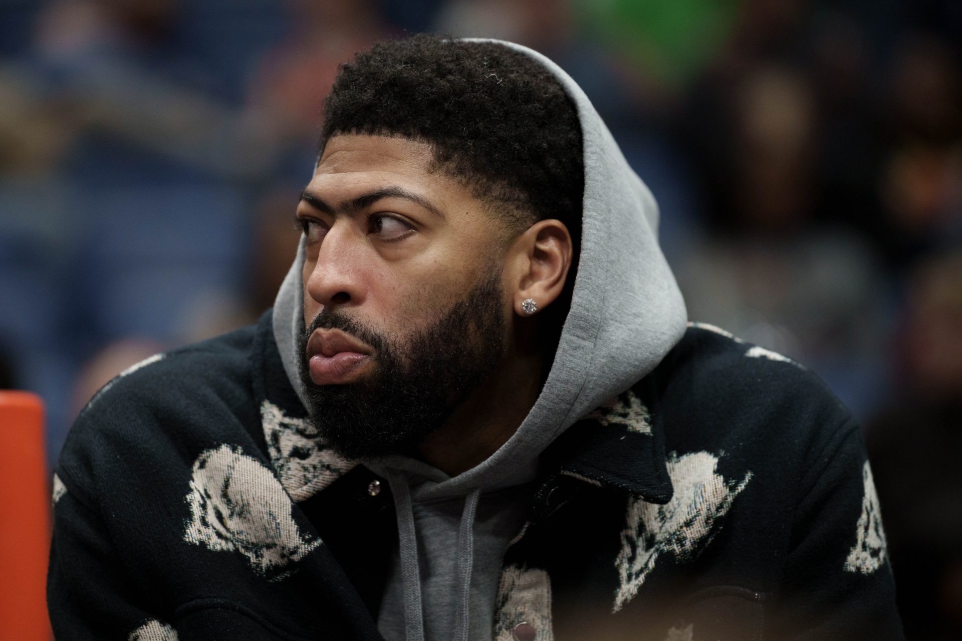 Washington Wizards forward Anthony Davis (23) watches during the first half against the New Orleans Pelicans at Smoothie King Center - Source: Imagn Images