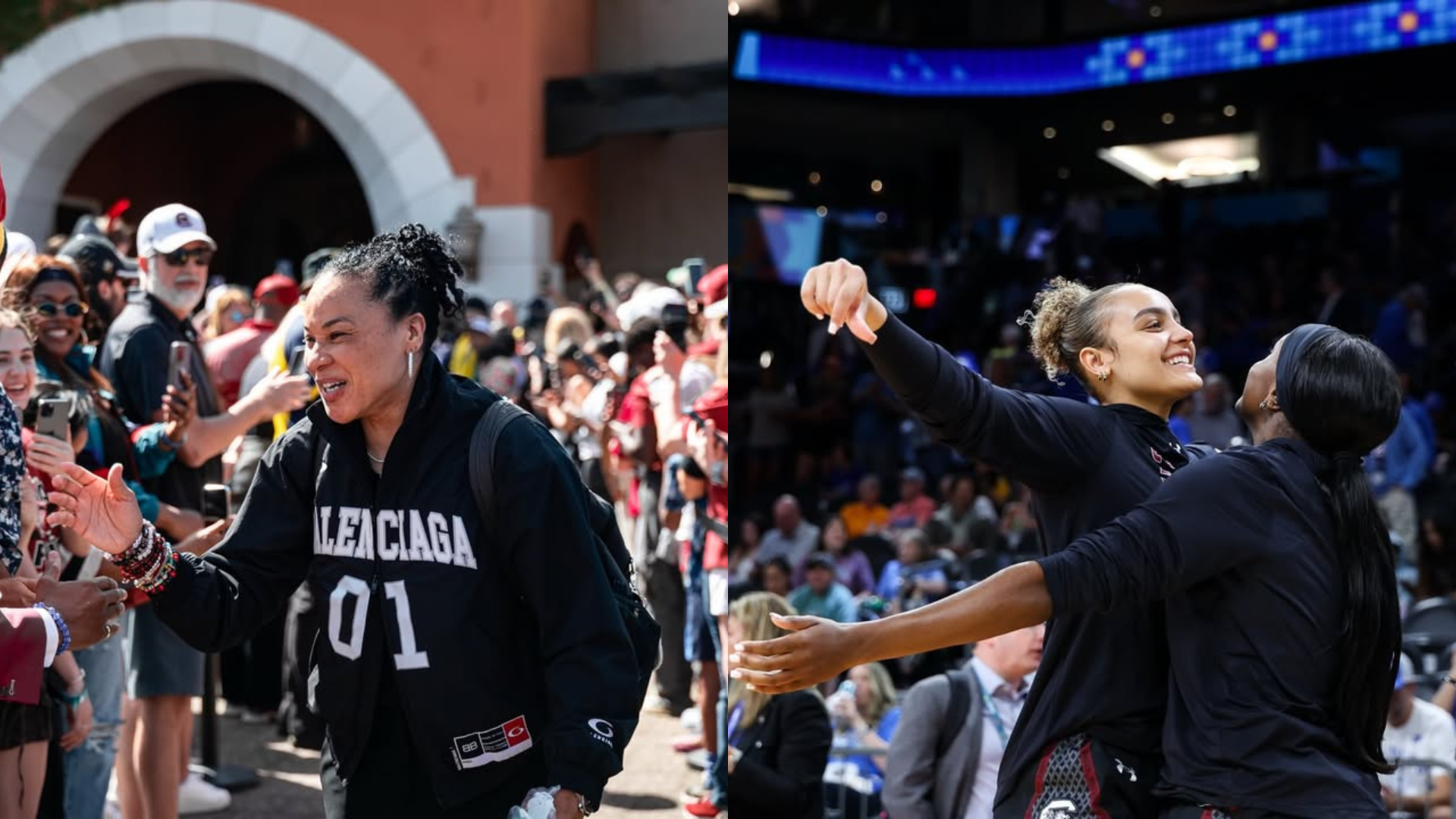 Dawn Staley and the South Carolina Gamecocks. - Images via @gamecockwbb on Instagram
