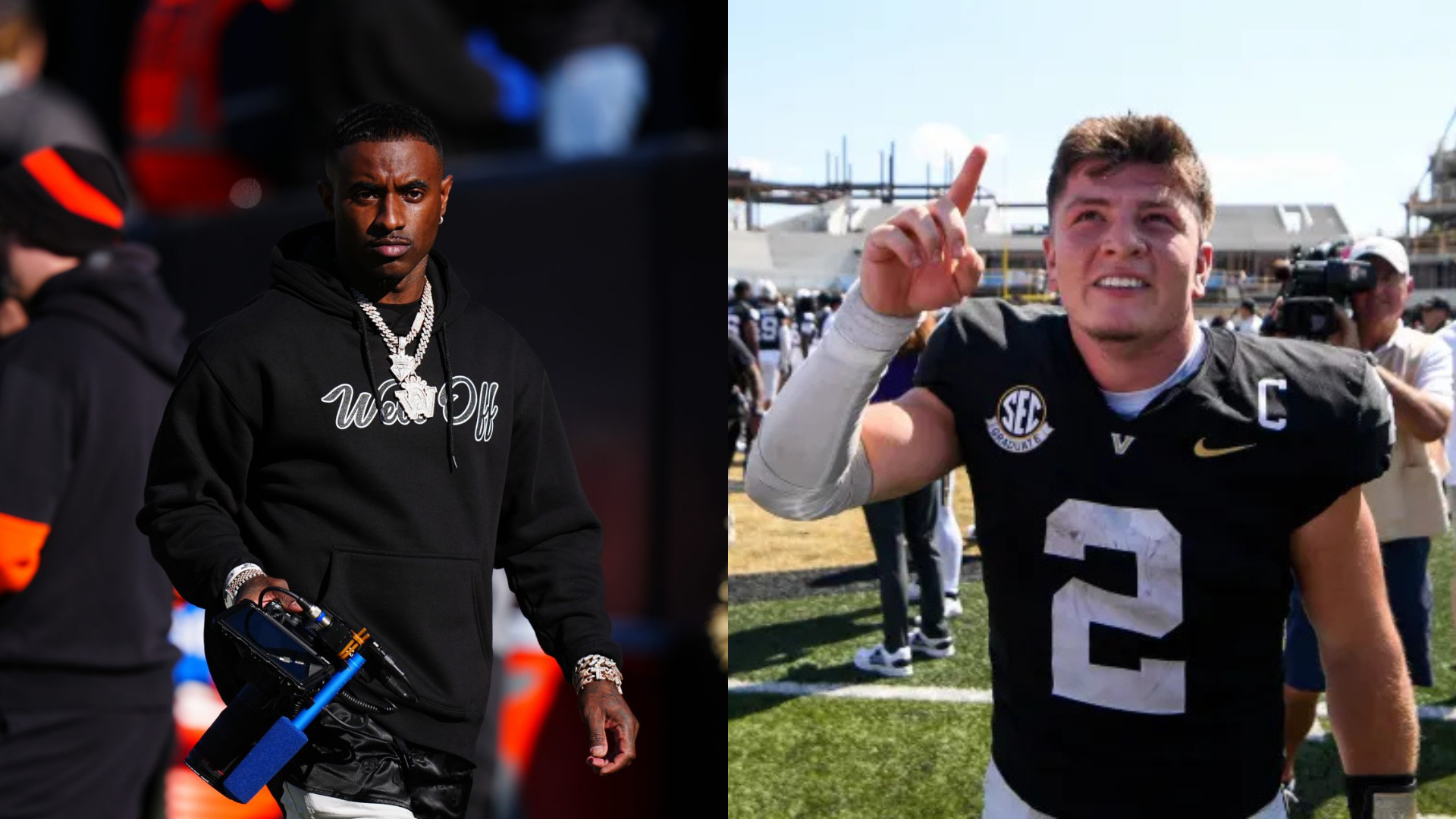 Deion Sanders Jr. and Diego Pavia. - Source: Imagn