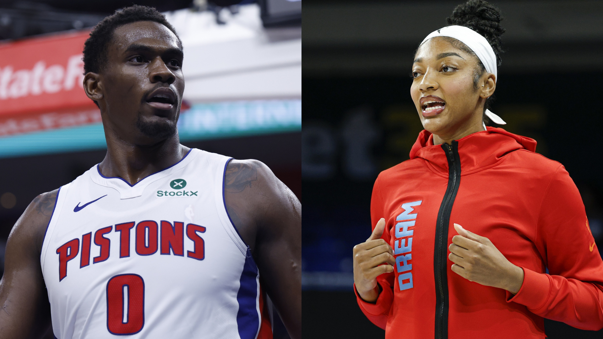 Jalen Duren and Angel Reese - Source: Imagn