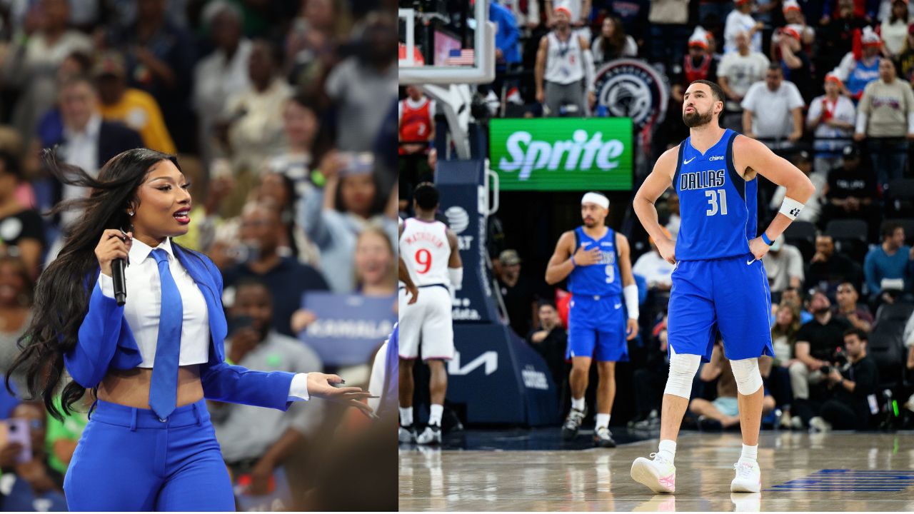 Megan Thee Stallion and Klay Thompson - Source: Imagn Images