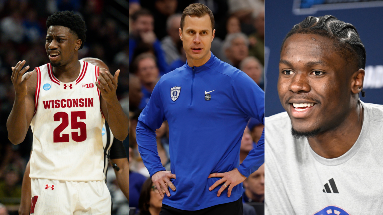 John Blackwell, Jon Scheyer, Flory Bidunga.
Source: Imagn Images