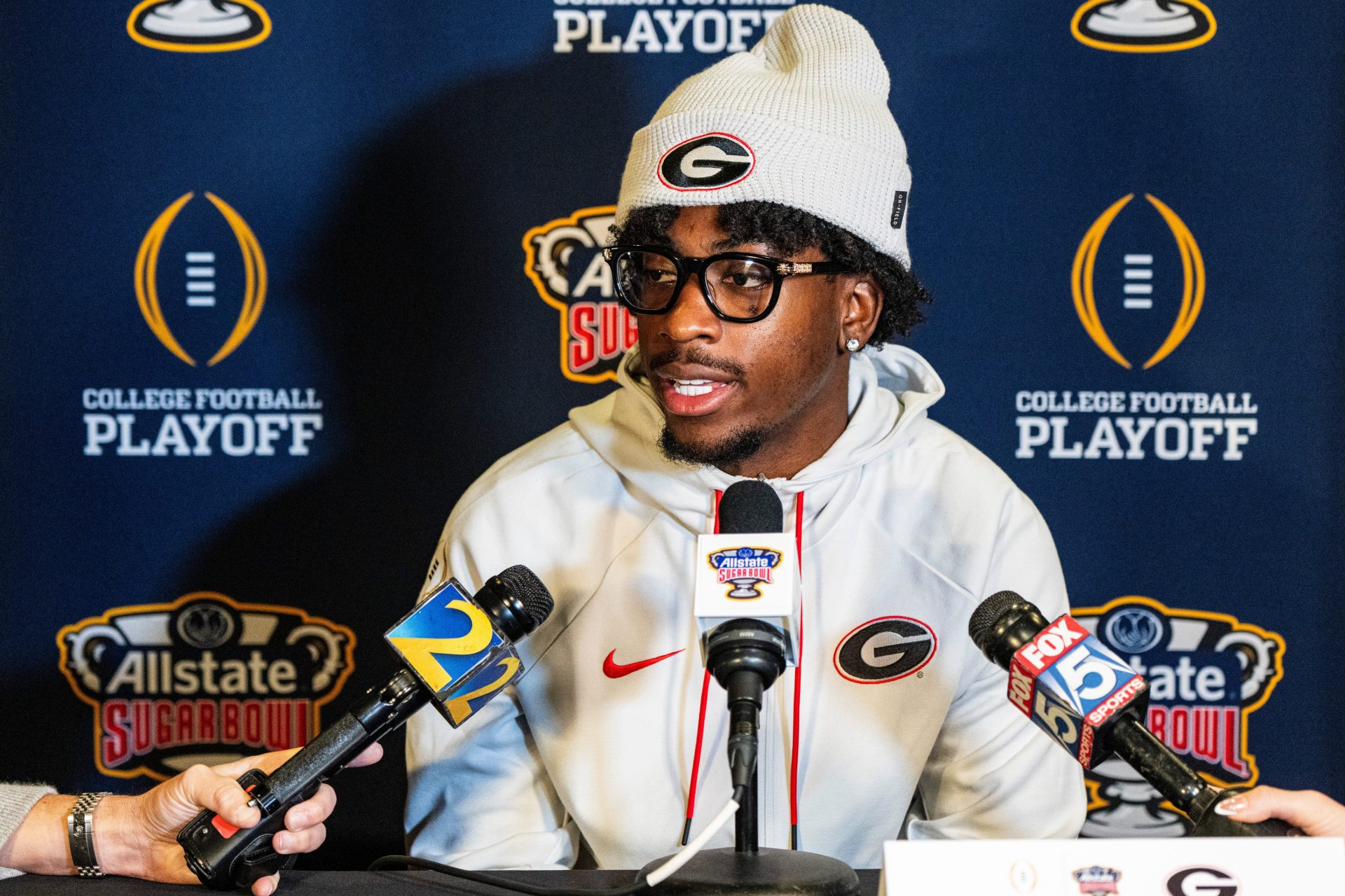 Georgia wide receiver Zachariah Branch. Source: Imagn