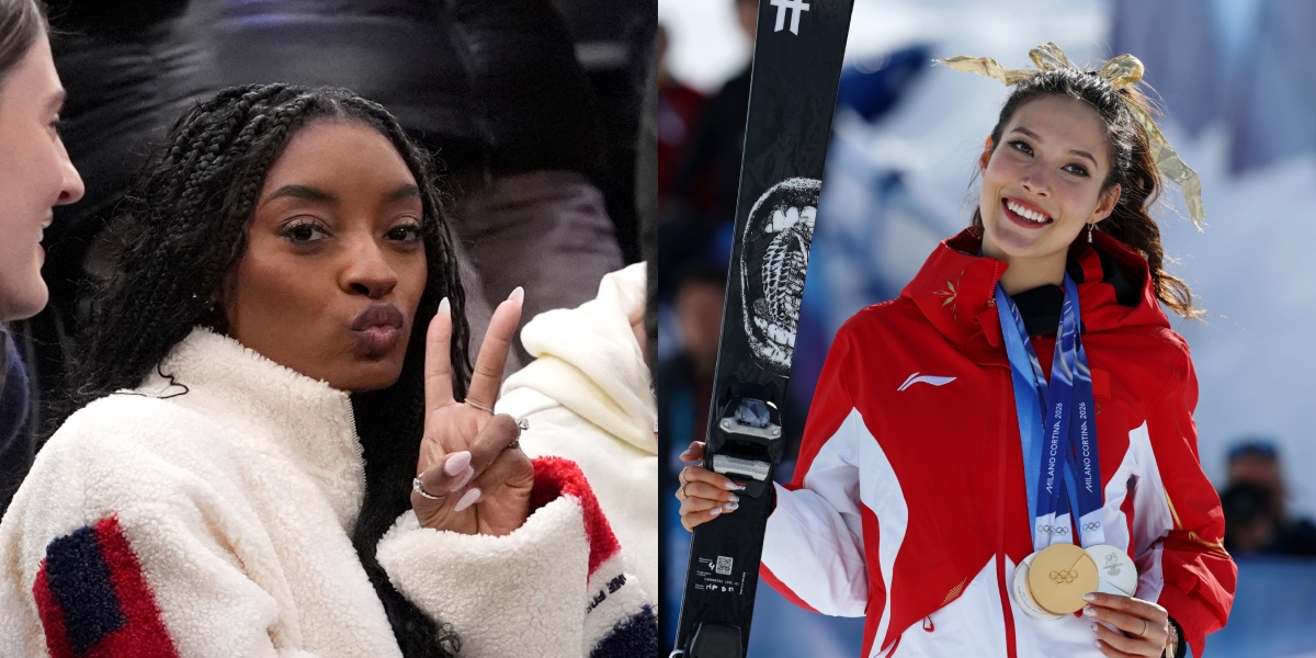 Simone Biles and Eileen Gu- Source: Imagn images