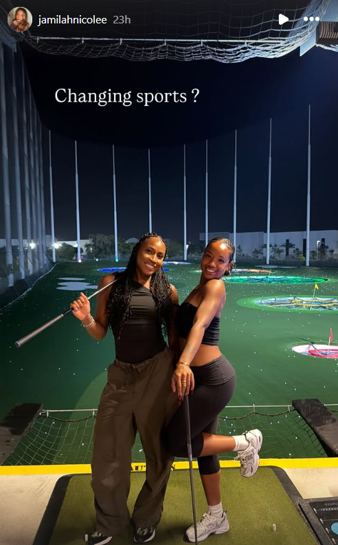 Screenshot from Jamilah Nicole's Instagram story