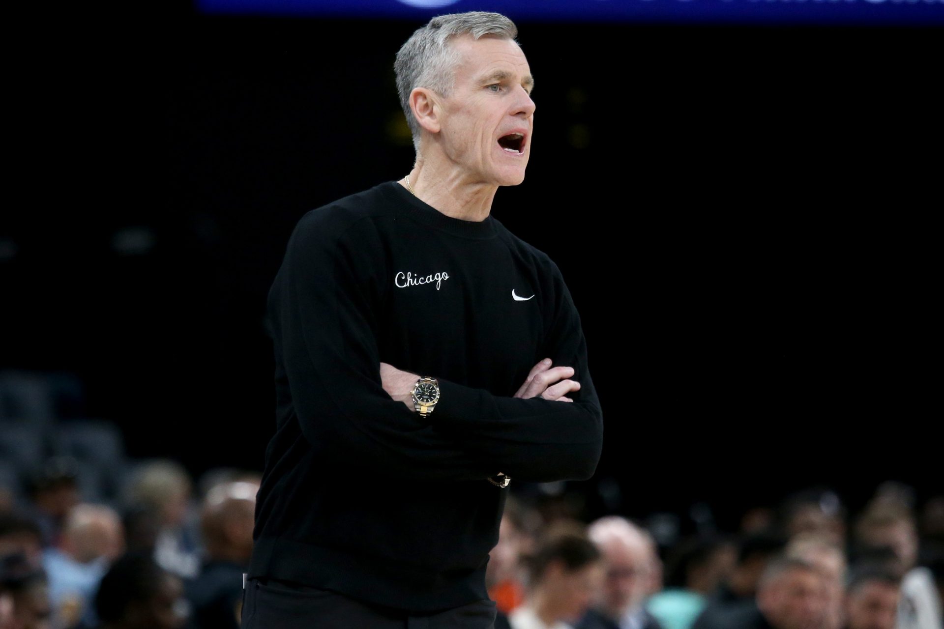 Chicago Bulls head coach Billy Donovan reacts during the first quarter against the Memphis Grizzlies at FedExForum. Source: Imagn