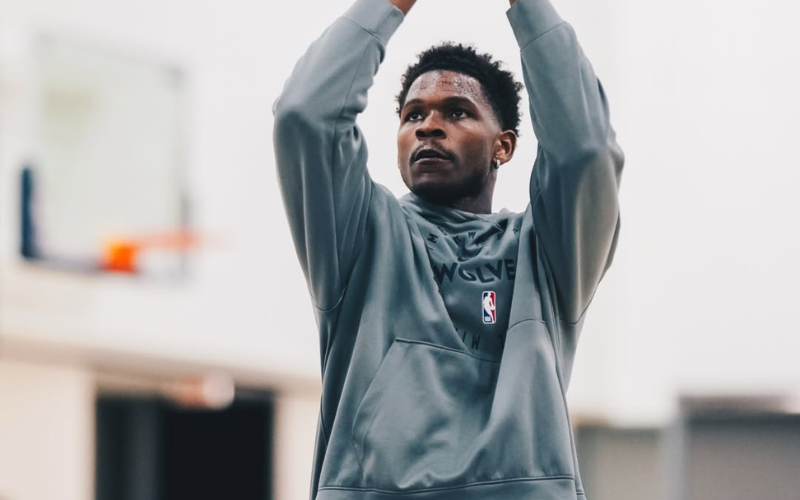 Is Anthony Edwards playing tonight against Denver Nuggets? Latest update on Timberwolves’ status for Game 1 of 2026 NBA Playoffs (April 18) (Image via Instagram/@Timberwolves)