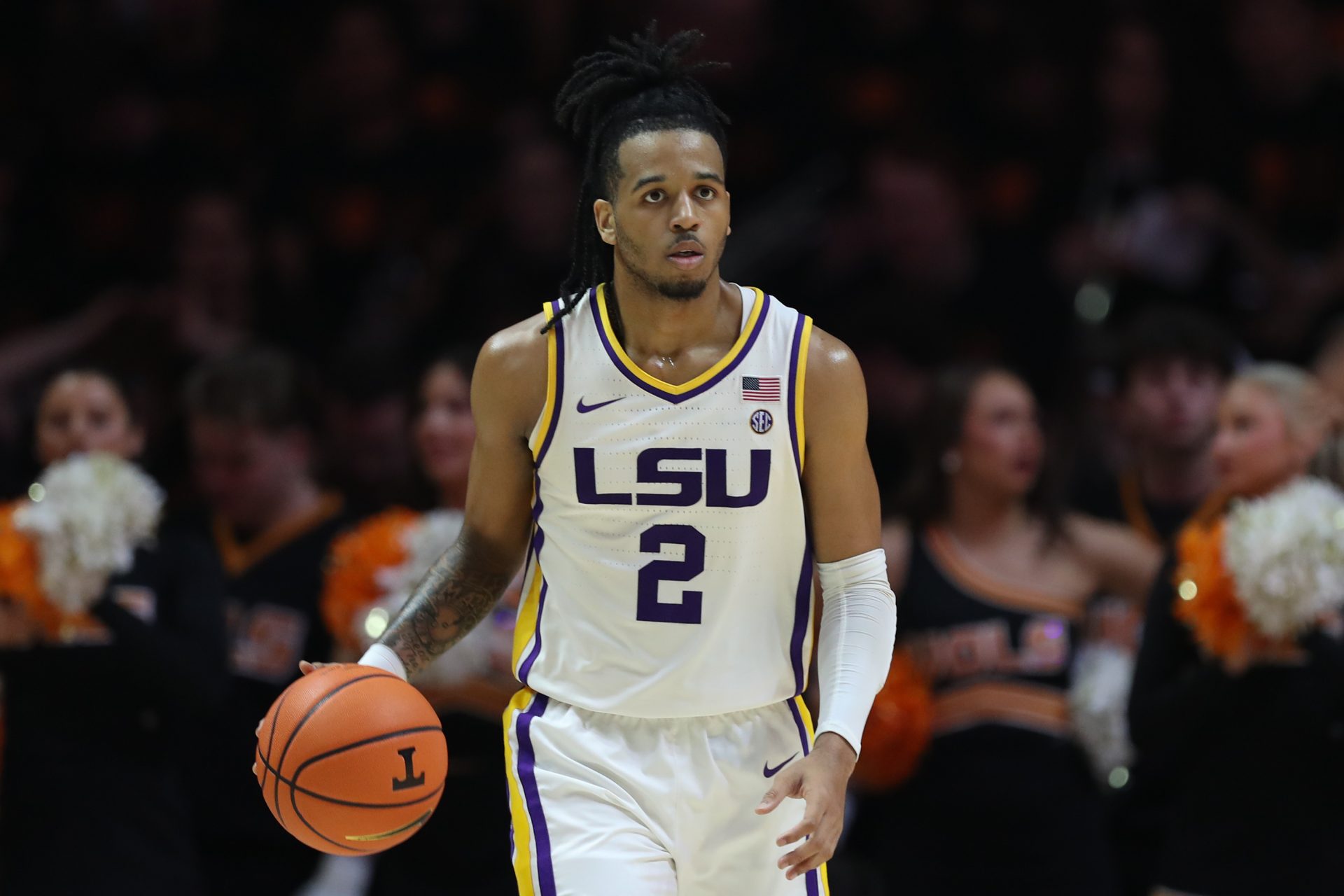 Louisiana State Tigers guard Jalen Reece.
Source: Randy Sartin-Imagn Images