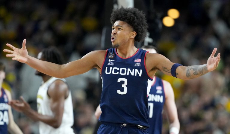 UConn Huskies forward Jaylin Stewart.
Source: Imagn Images