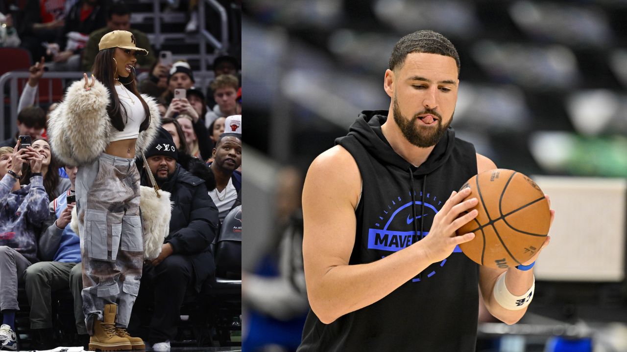 Megan Thee Stallion and Klay Thompson - Source: Imagn Images