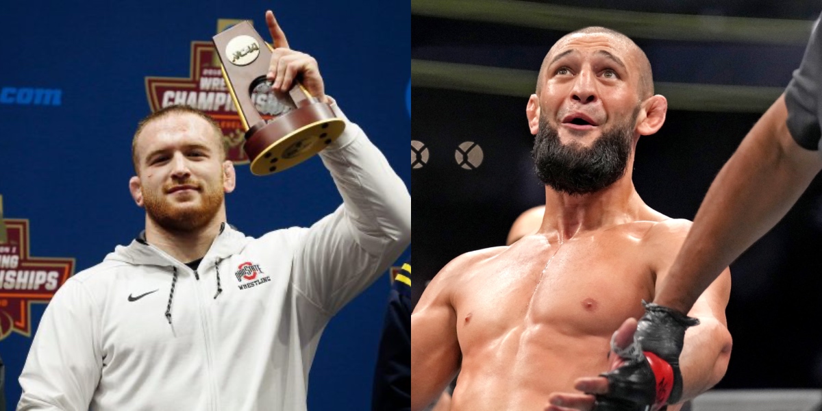 Kyle Snyder and Khamzat Chimaev - Source: Imagn images