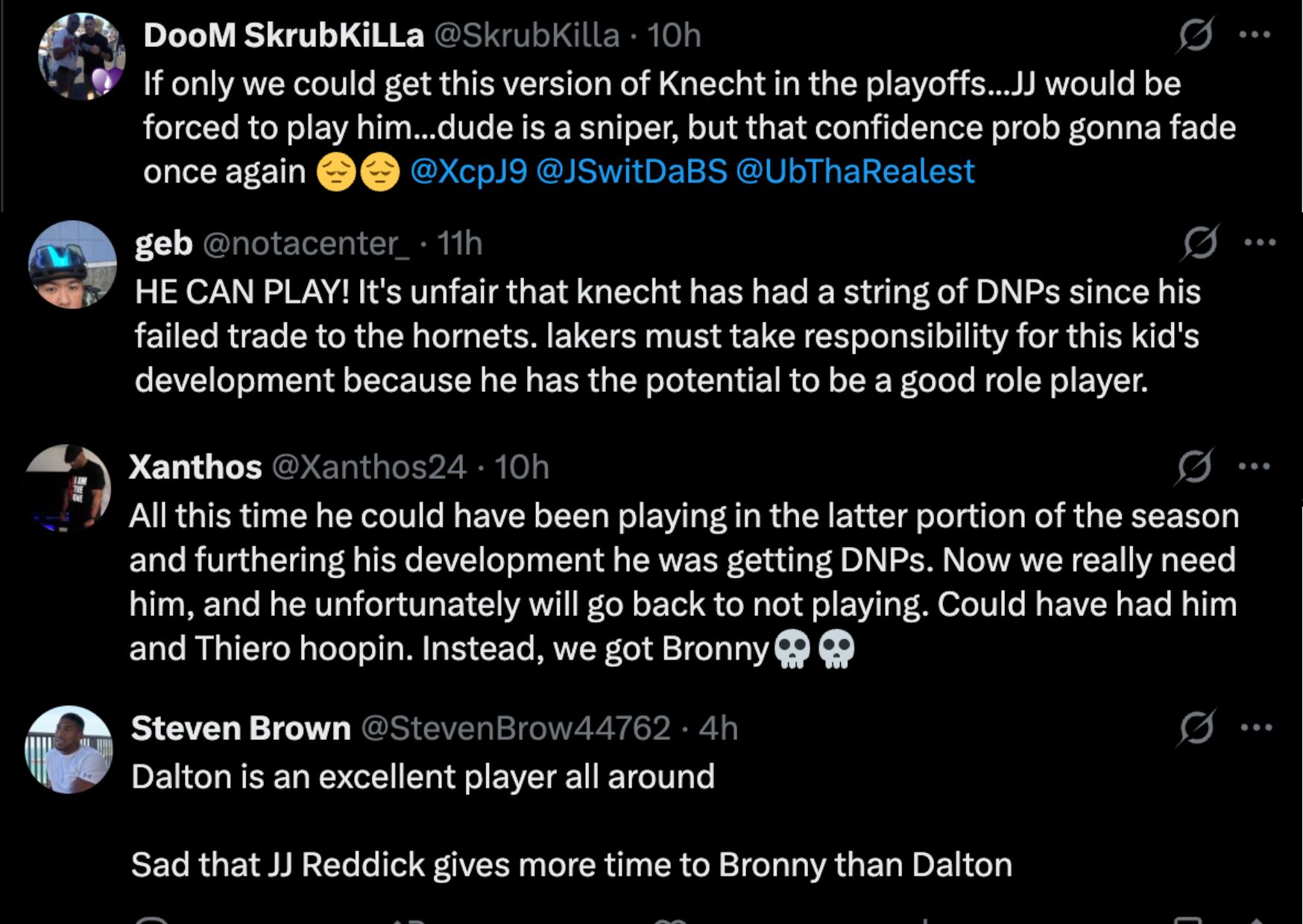 Lakers Fans Thrilled to See Dalton Knecht Rediscover His Mojo Before Playoffs: "Hope This Can Help Him Get Over the Mental Slump"