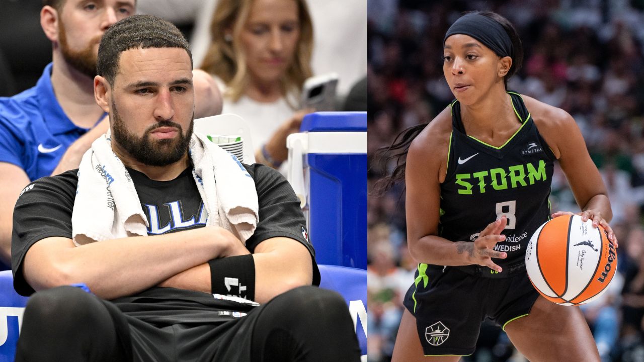 Klay Thompson and Lexie Brown - Source: Imagn images