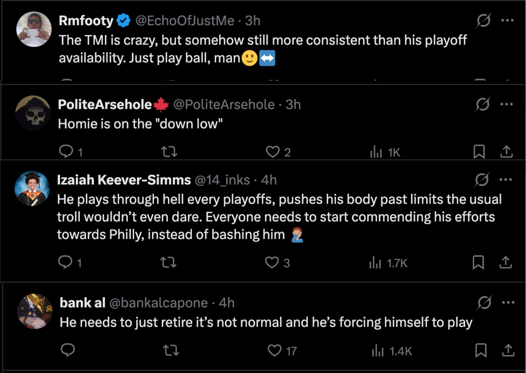 "Need A Laxative My Brotha": NBA Fans React to Joel Embiid Revealing He Couldn't "Poop" After Appendicitis Surgery