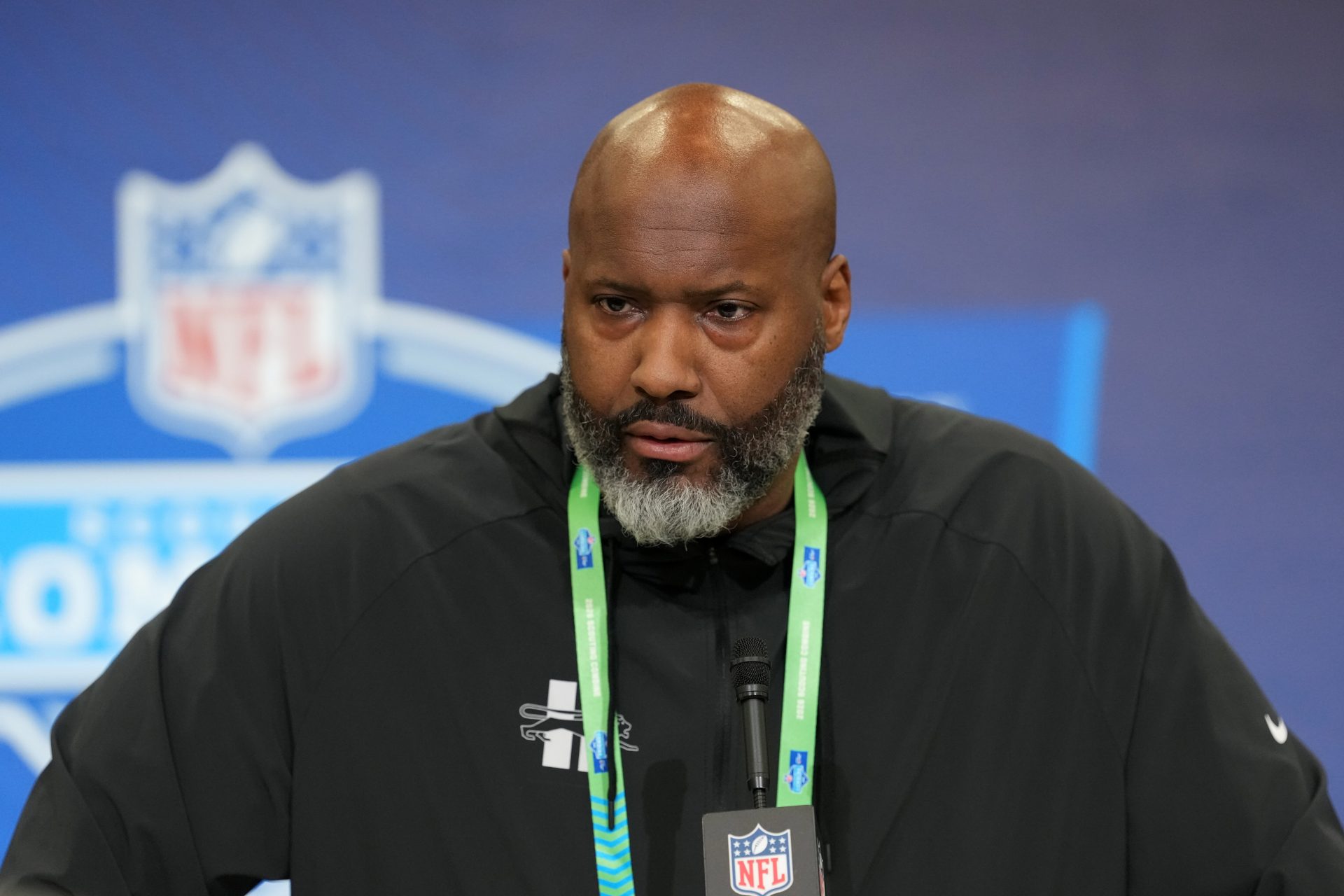 Detroit Lions general manager Brad Holmes at the NFL Scouting Combine. Source: IMAGN