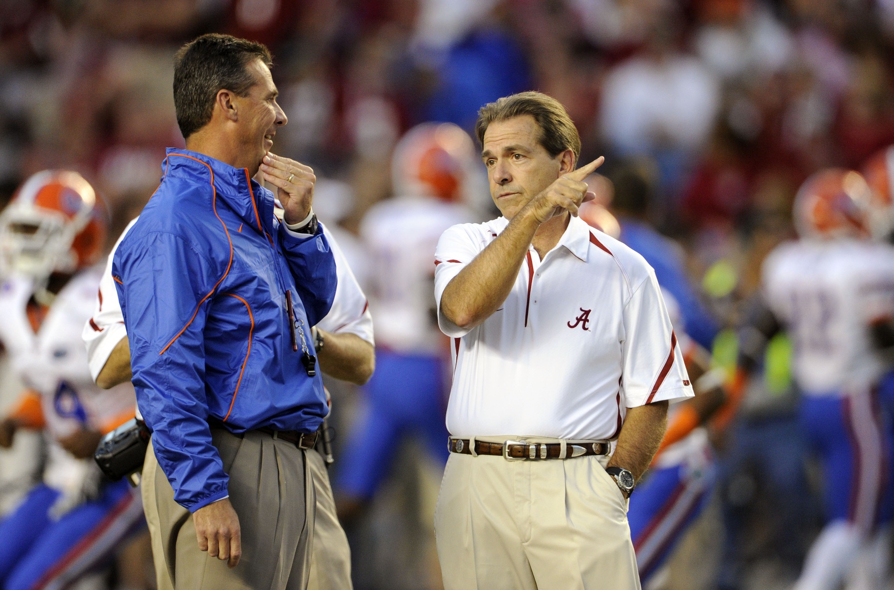 Urban Meyer & Nick Saban  - Imagn
