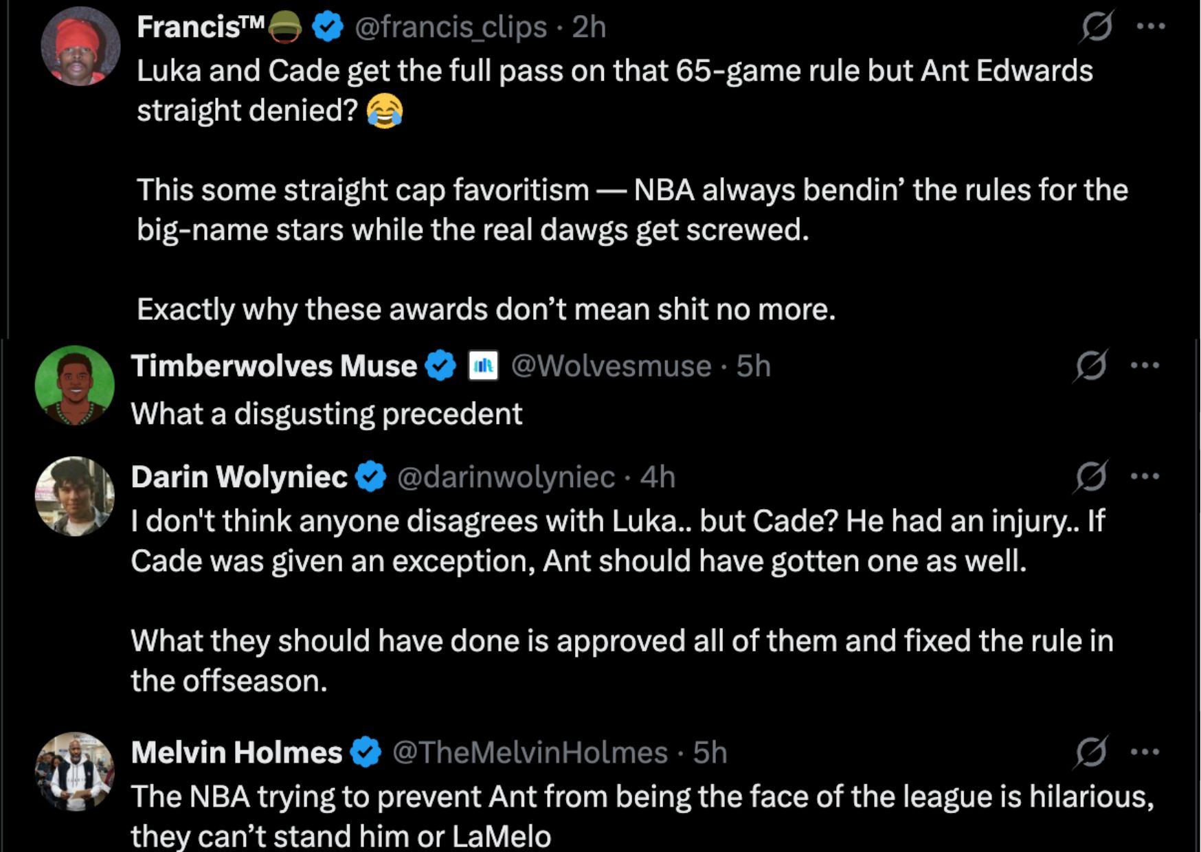 “Only the Darkskin Was Rejected”: Fans Erupt as Anthony Edwards Misses Out on Exception as Luka Doncic and Cade Cunningham Win Big in Major NBA Ruling