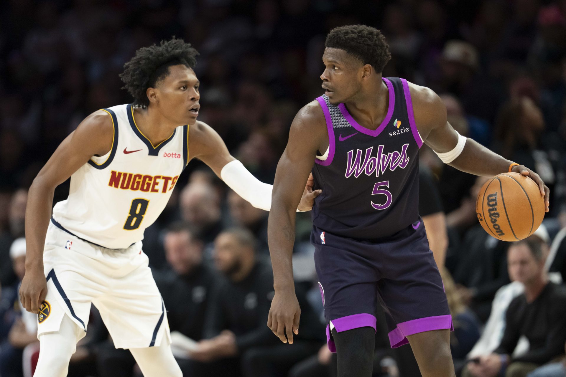 Denver Nuggets vs. Minnesota Timberwolves - 2025-26 NBA regular season - Source: Imagn Images