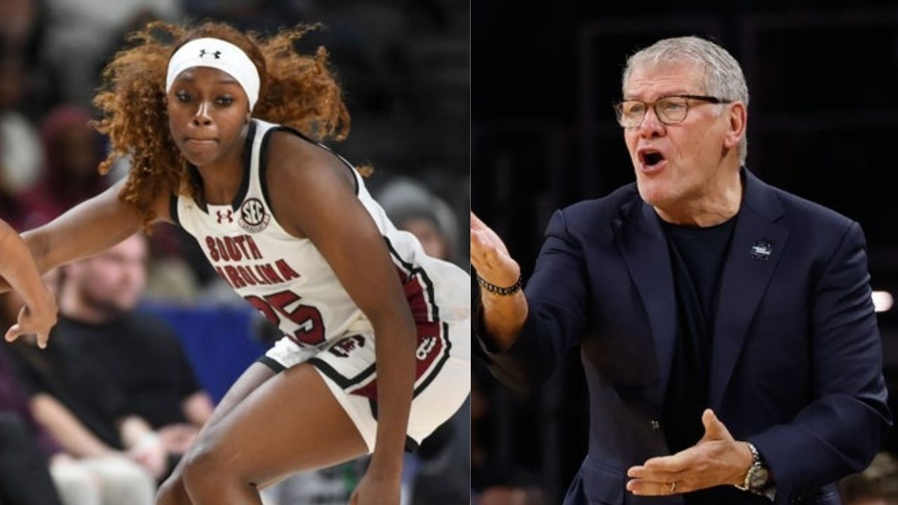 Raven Johnson & Geno Auriemma - Source: Imagn